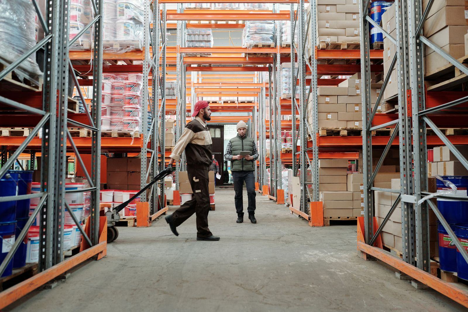 Global Freight Mail operations team inside a warehouse